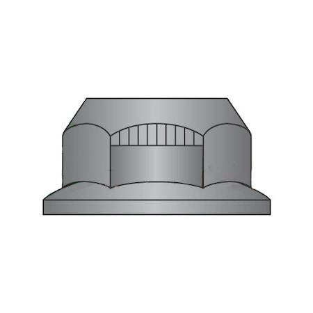 Newport Fasteners Top Lock Lock Nut, 7/8"-9, Steel, Grade G, Black Phosphate, 100 PK 808960